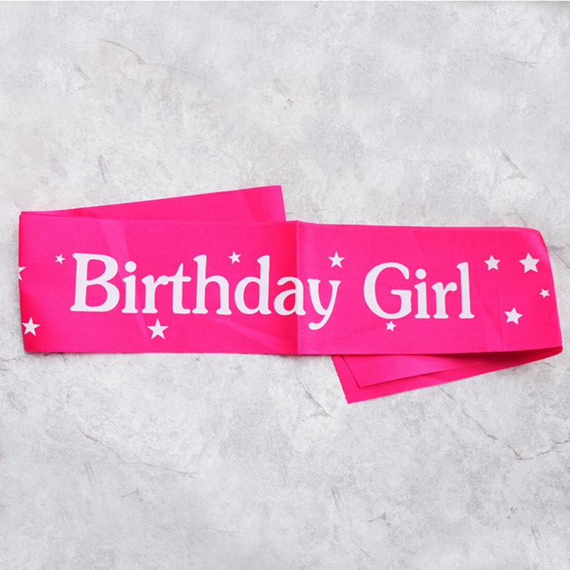 Birthday Sash Glitter - Nastri per ragazza di compleanno Cintura