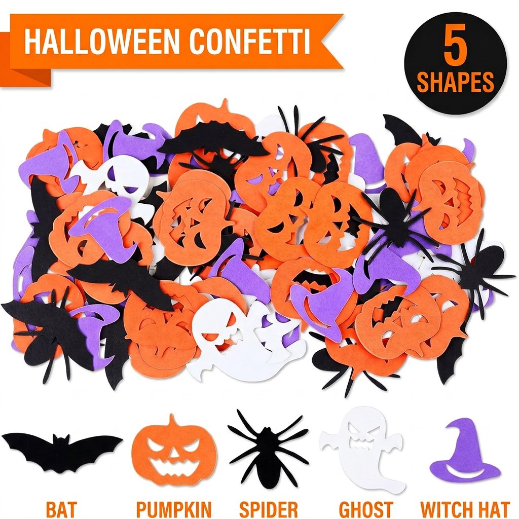 Papercraft Supply Confetti - Decorazioni per Feste di Halloween: Coriandoli,