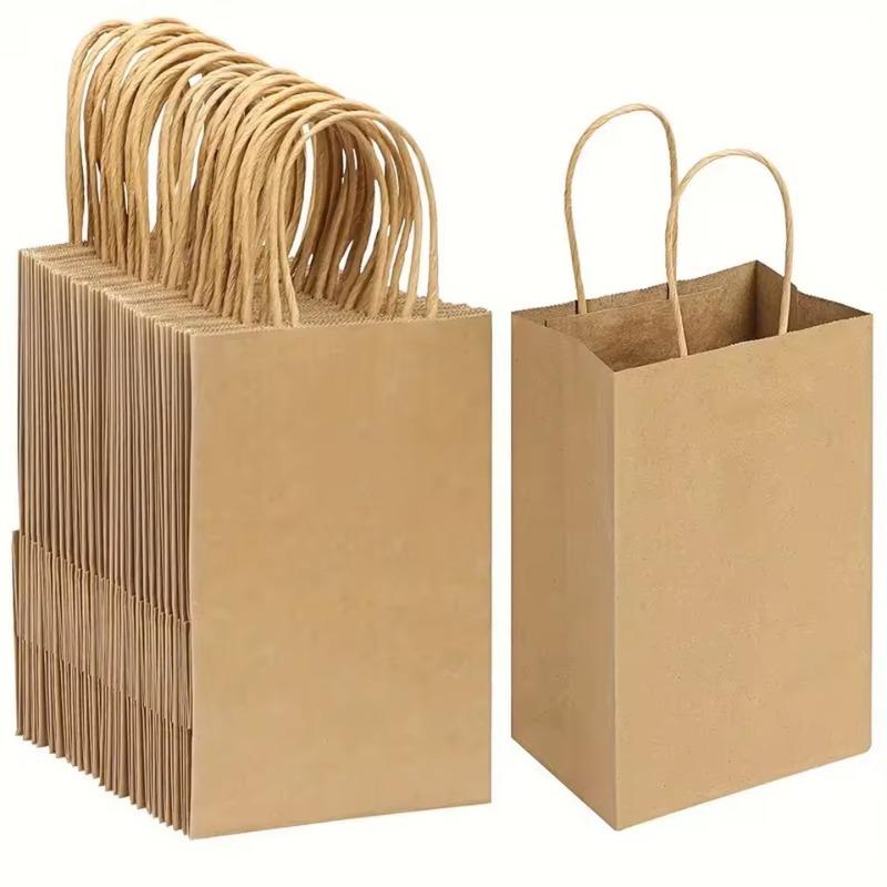 Event Party Shop - 5/10 sacchetti di carta Kraft marrone