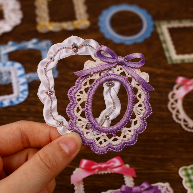 Papercraft Supply Ribbon - 1 Confezione/8 Pezzi Adesivi Vintage con