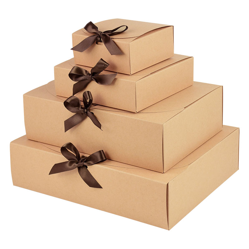 Papercraft Supply Ribbon - Confezione regalo in carta Kraft con