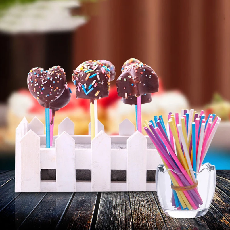 Paper Straw Color - 100 Pz/lotto Bastoni di Lecca-lecca di