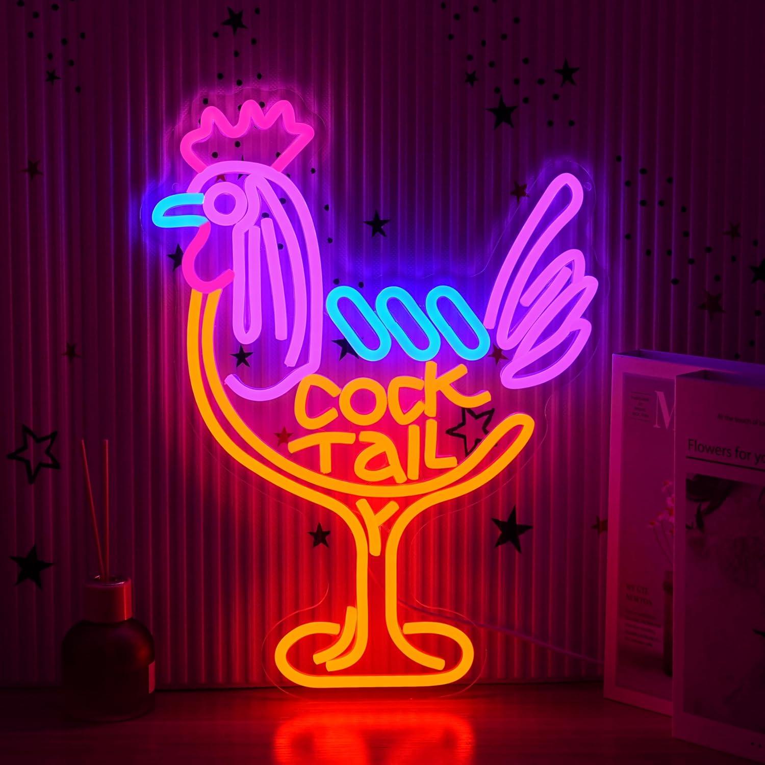 Neon Sign Party - Insegna al Neon Cocktail USB Dimmerabile