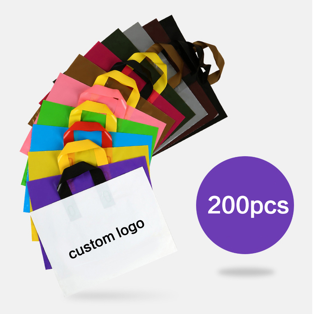 Event Party Shop - 200pcs logo personalizzato Shopping Bag sacchetto