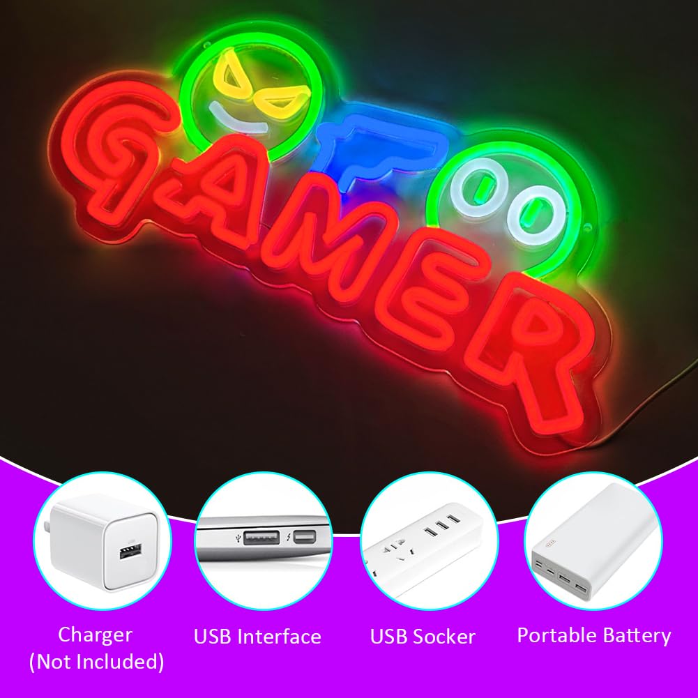 Insegna al Neon LED per Gamer, - Neon Sign Party recensione e prezzo