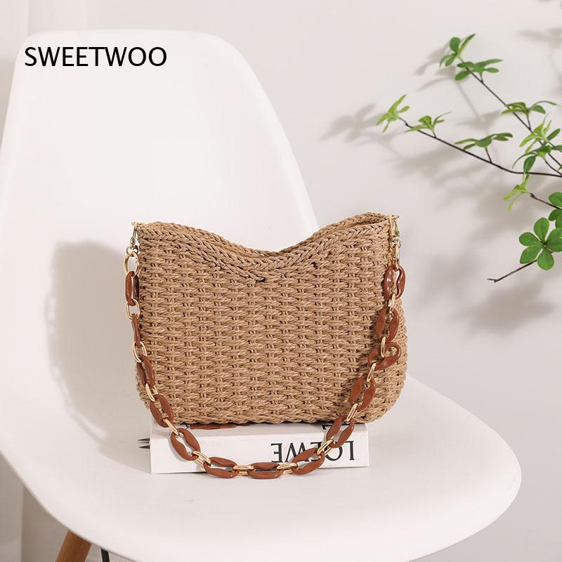 Borsa a tracolla in paglia int - Paper Straw Color recensione e prezzo
