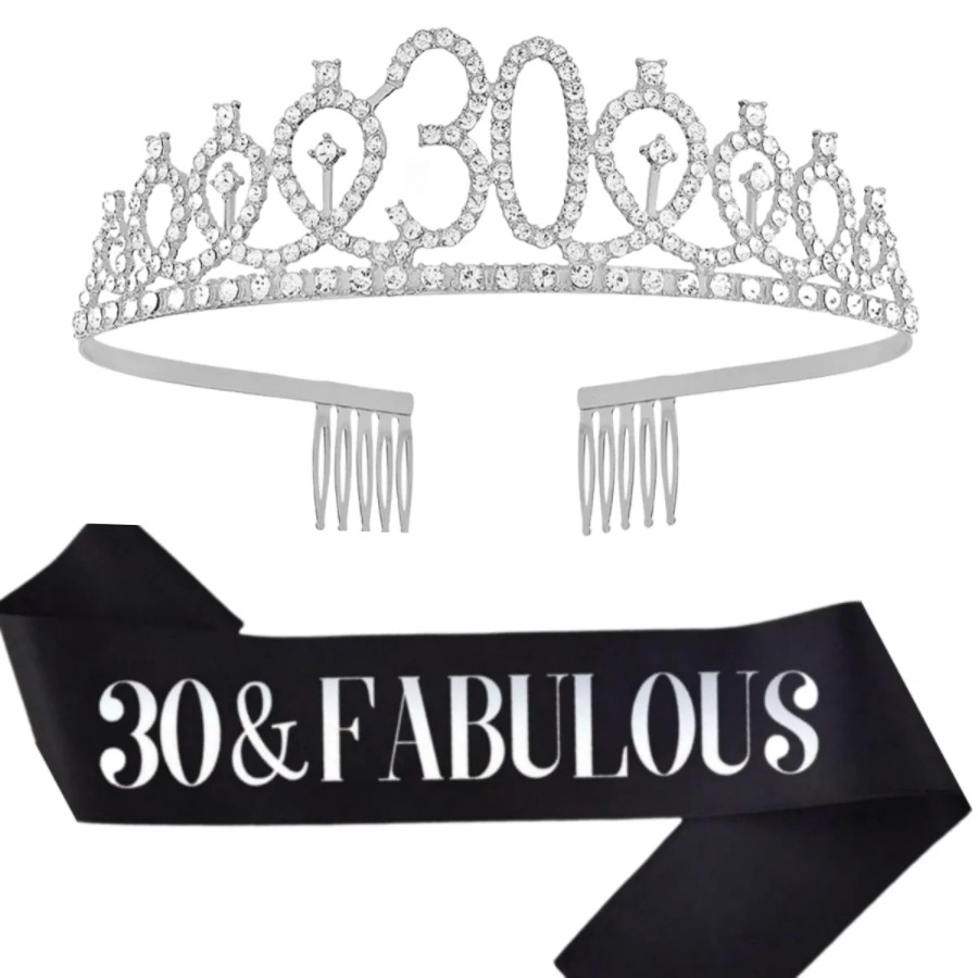 Corona Tiara Glitterata Argent - Birthday Sash Glitter recensione e prezzo