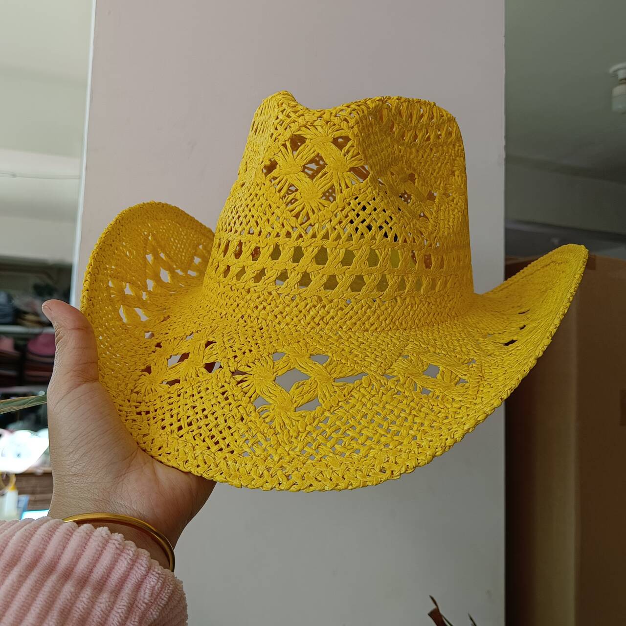 Cappello di paglia da cowboy n - Paper Straw Color recensione e prezzo