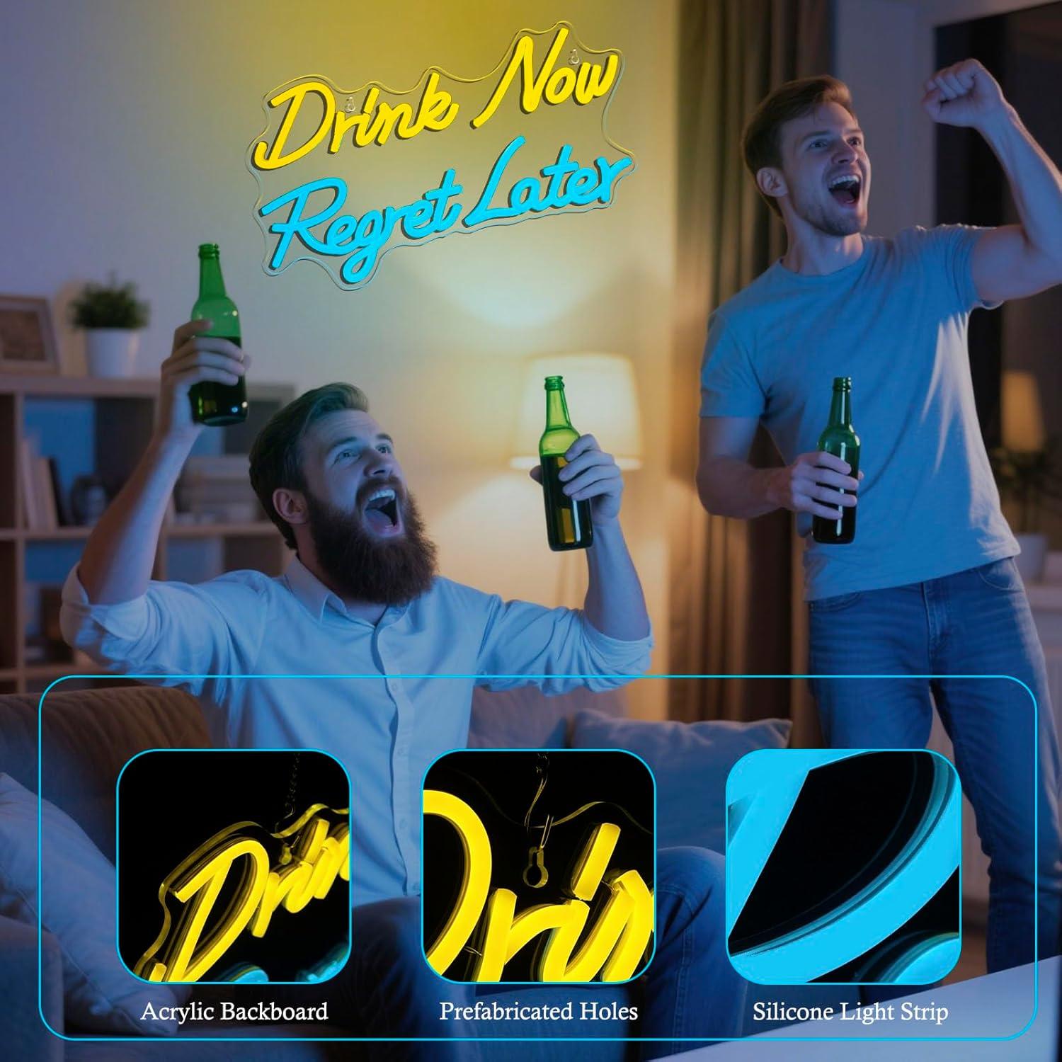 Insegna al Neon 'Bevi Ora, Pia - Neon Sign Party recensione e prezzo