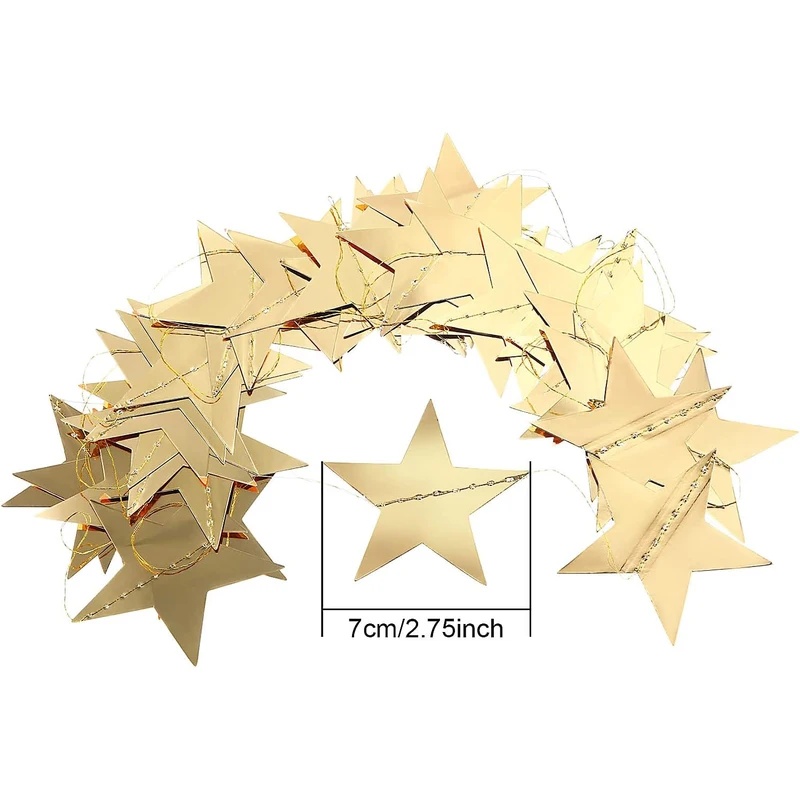 Ghirlanda di stelle con glitte - Party Banner Gold recensione e prezzo