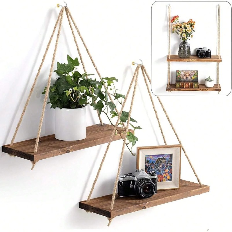 1PC Altalena in legno appesa c - Flower Wall Panel recensione e prezzo