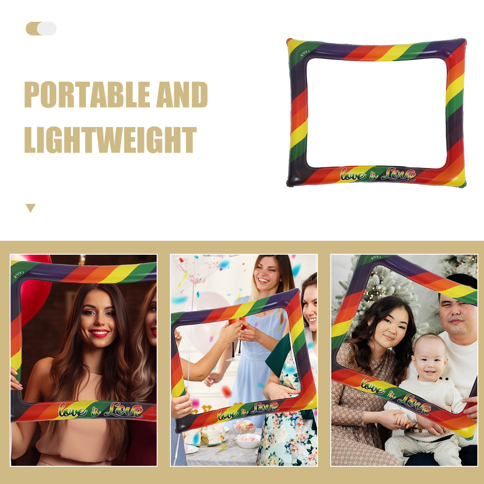 Cornice Gonfiabile Arcobaleno  - Photo Booth Frame recensione e prezzo
