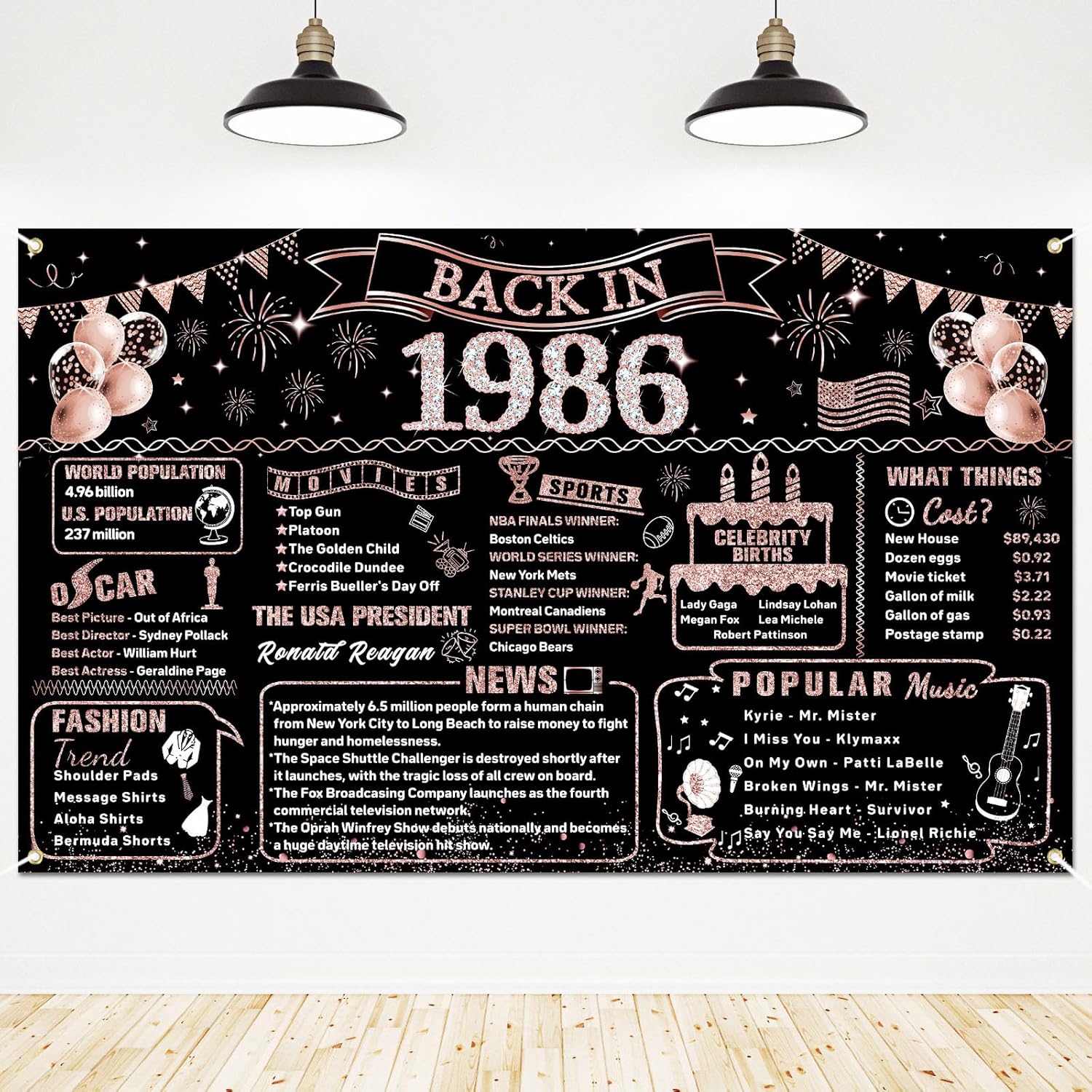 Decorazioni per il 40° complea - Party Banner Gold recensione e prezzo