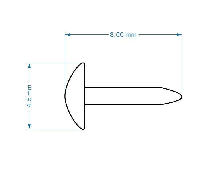 500pcs 4.5 millimetri In Metal - Papercraft Supply Invitation recensione e prezzo