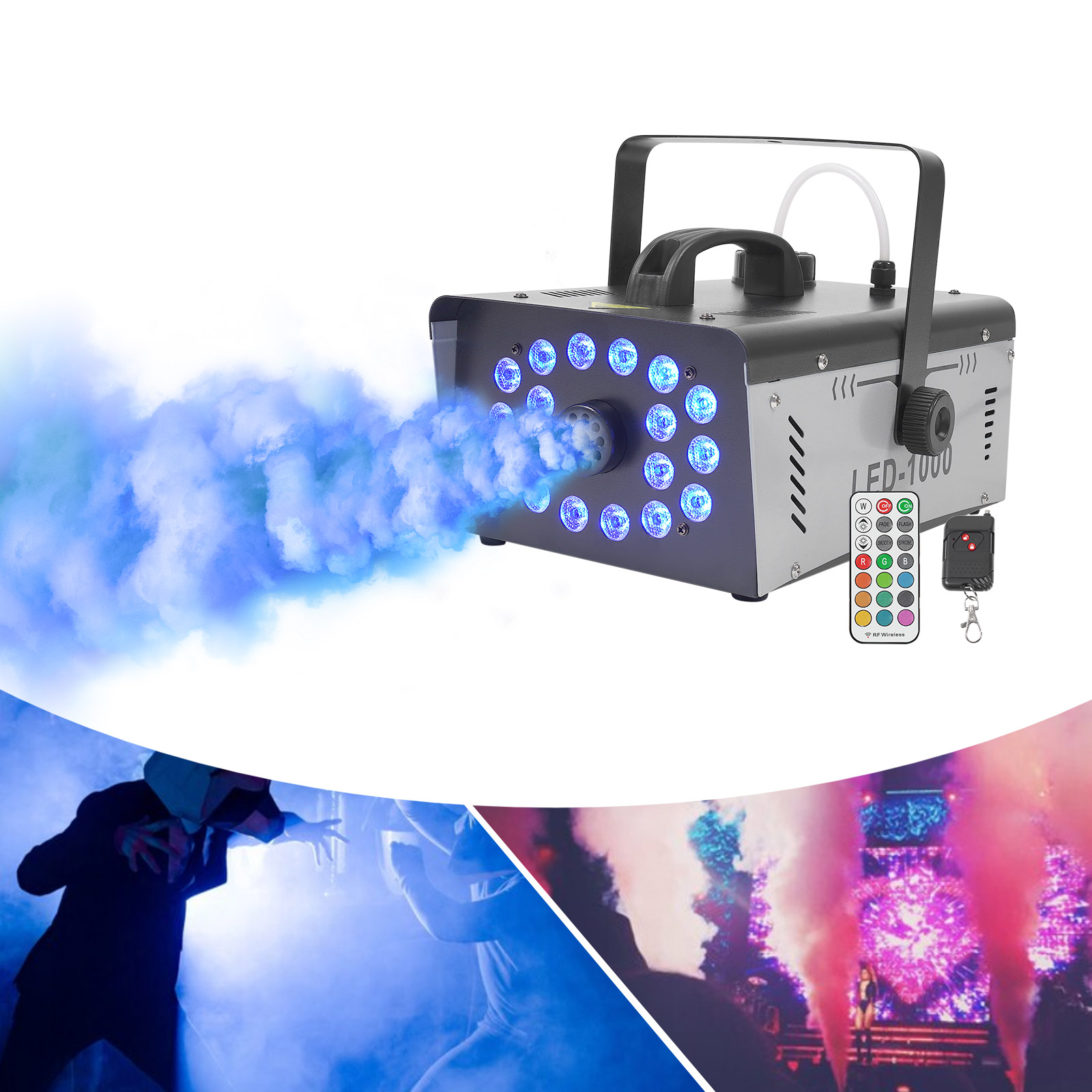 Macchina del fumo 1000W con 18 - Event Party Dj recensione e prezzo