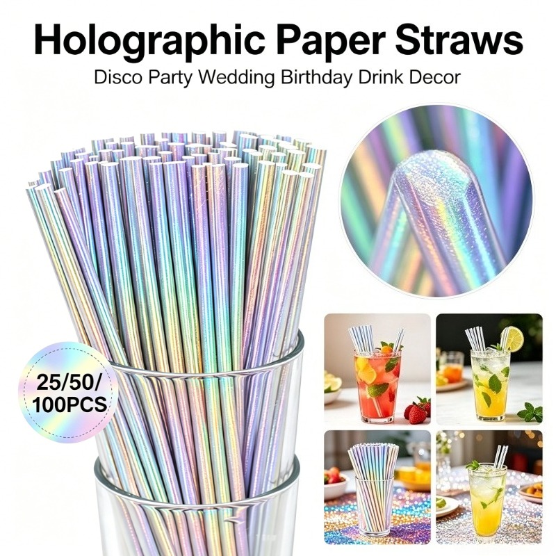 25/50/100 Pezzi Cannucce di Ca - Paper Straw Color recensione e prezzo