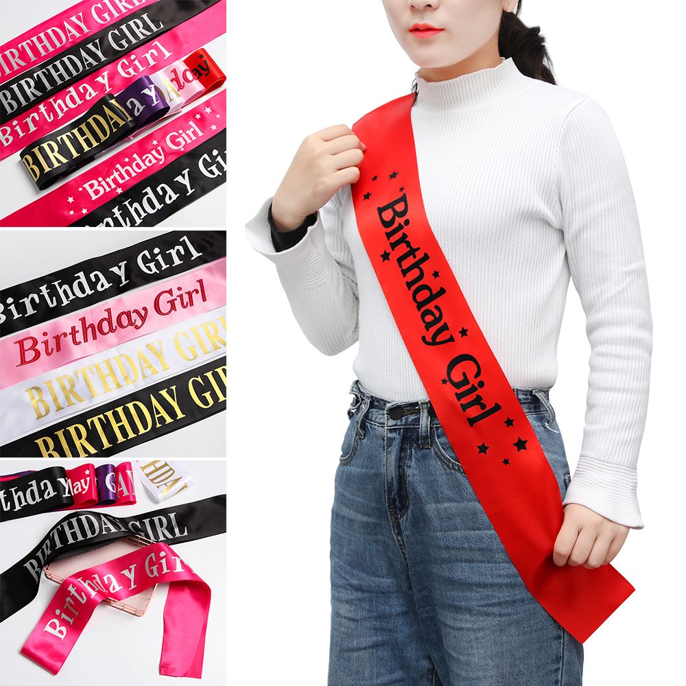 Nastri per fascia in raso glit - Birthday Sash Glitter recensione e prezzo