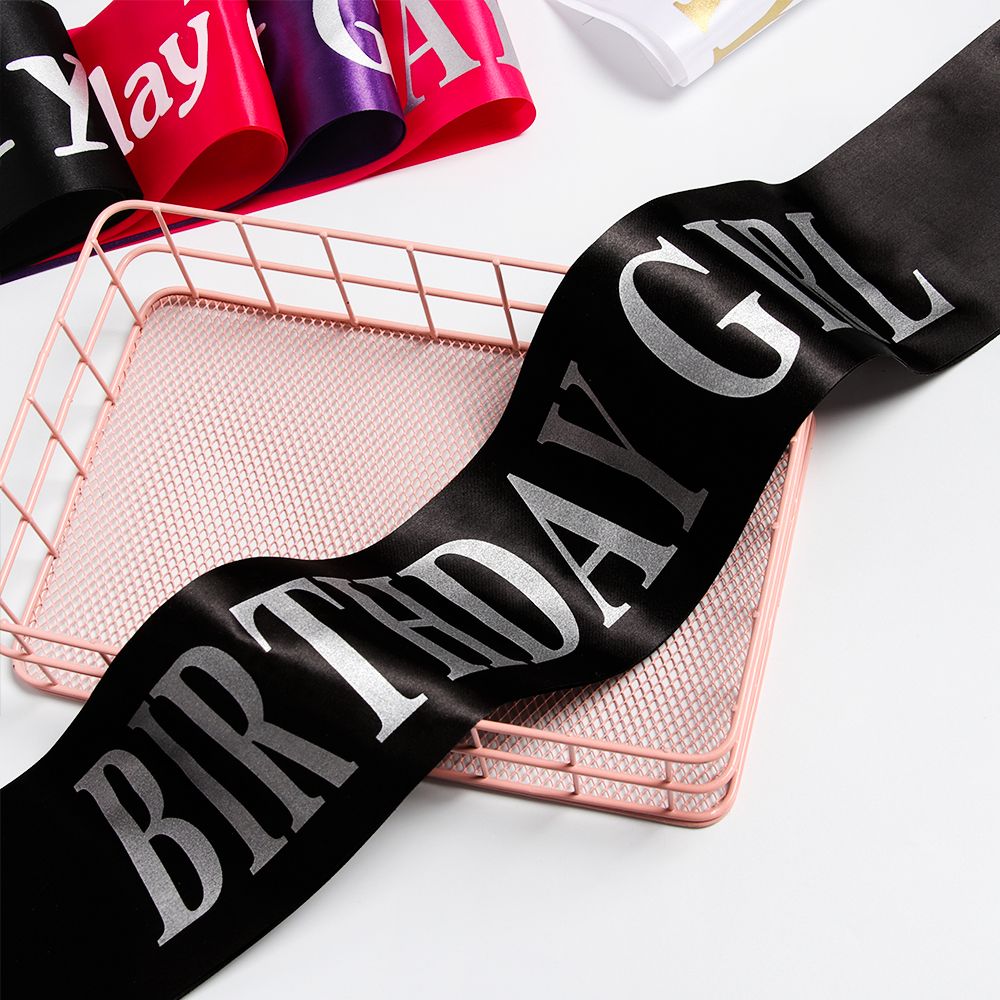 Nastri per fascia in raso glit - Birthday Sash Glitter recensione e prezzo
