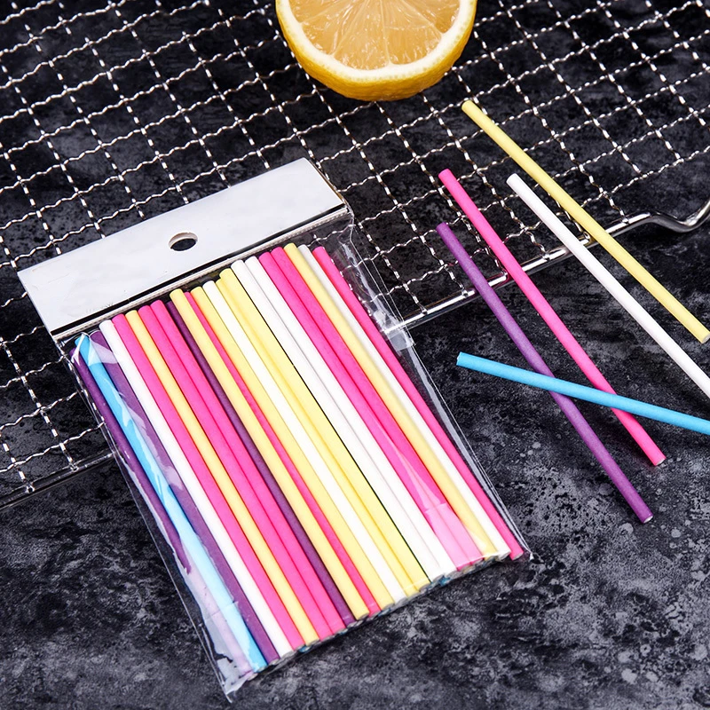 100 Pz/lotto Bastoni di Lecca- - Paper Straw Color recensione e prezzo