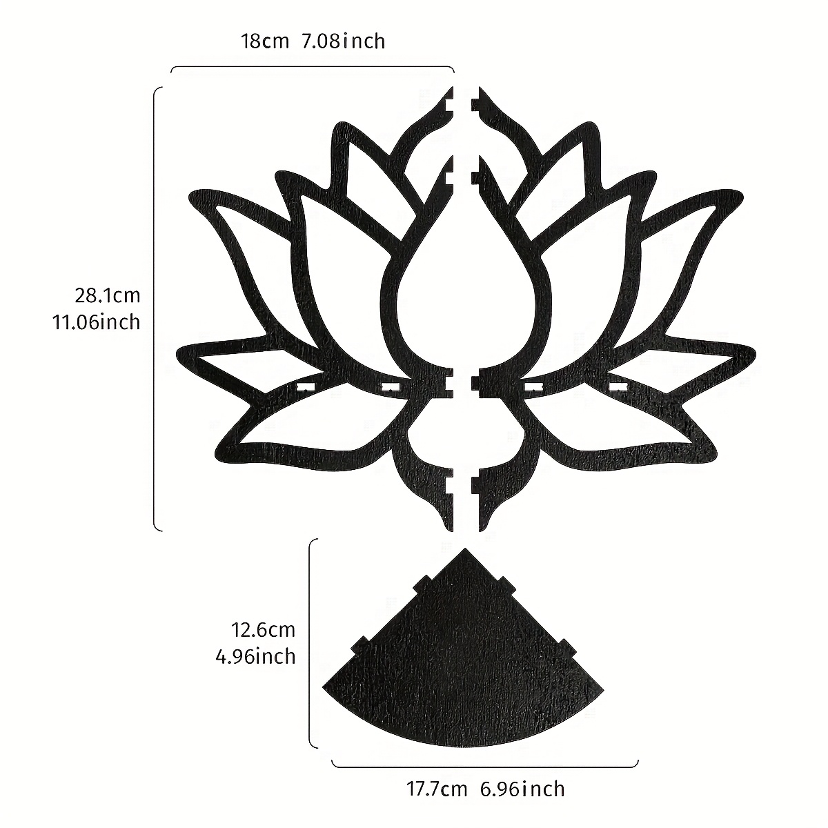 Mensola angolare Lotus Corner, - Flower Wall Panel recensione e prezzo