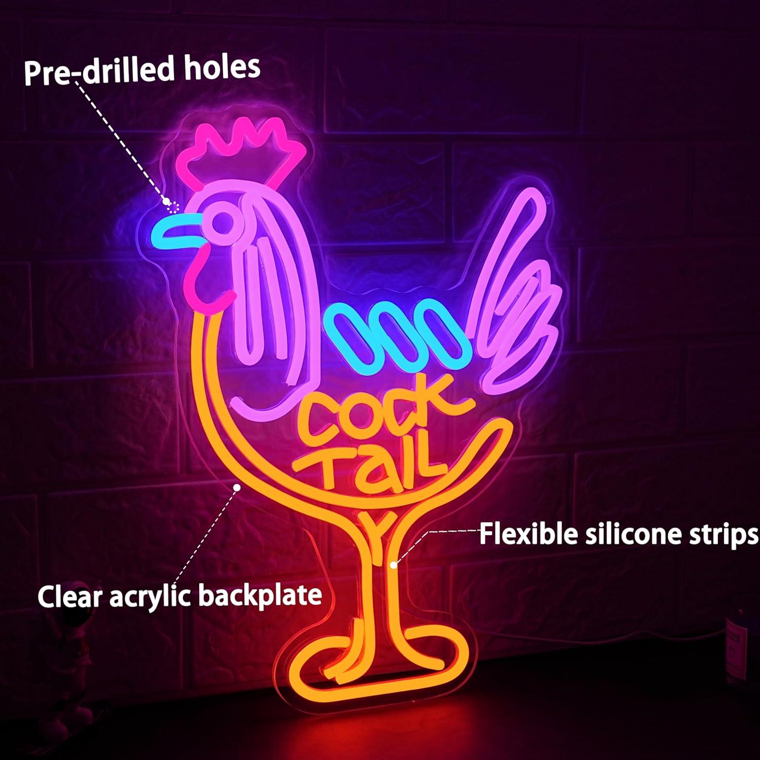 Insegna al Neon Cocktail USB D - Neon Sign Party recensione e prezzo